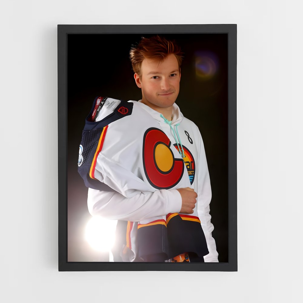 Poster L'Élégance Colorée – affiche Hockey sur glace (vue 2)